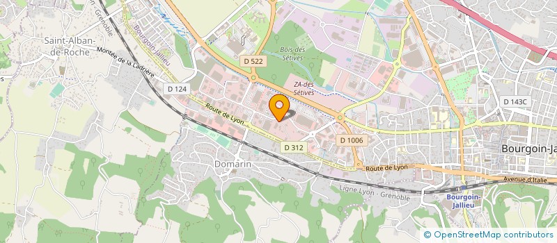 localisation de l'entreprise PREVEL à BOURGOIN-JALLIEU