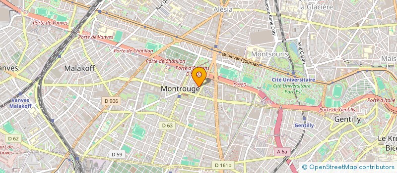 localisation de l'entreprise PREVEN  MONTROUGE