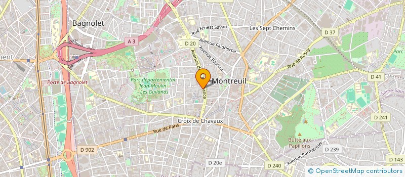 localisation de l'entreprise PREVEN RISQU ORIENT SOCIAL ECHANG SERING à MONTREUIL