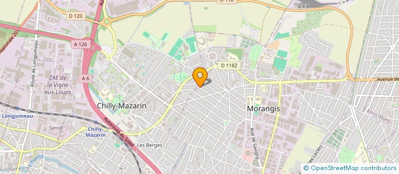 localisation de l'entreprise PREVEN'SEN' à MORANGIS