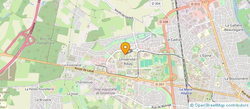 localisation de l'entreprise PREVEN'TEAM à LE MANS