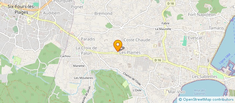 localisation de l'entreprise PREVENANCE SENIOR à LA SEYNE-SUR-MER