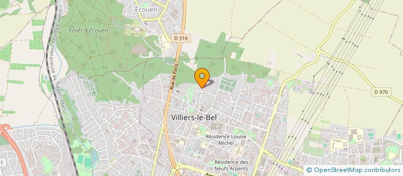 localisation de l'entreprise PREVENSCENE à VILLIERS-LE-BEL
