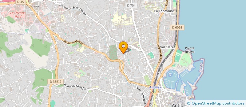 localisation de l'entreprise PREVENSI FORMATION  ANTIBES