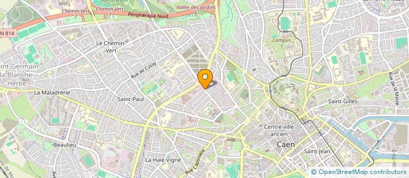 localisation de l'entreprise PREVENT'CONSEIL à CAEN