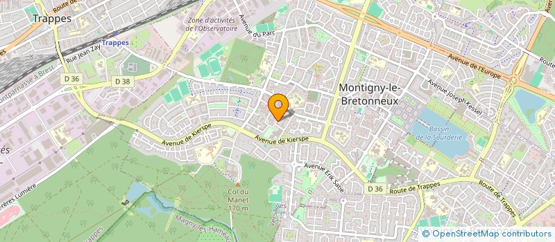 localisation de l'entreprise PREVENT'HOMS à MONTIGNY-LE-BRETONNEUX