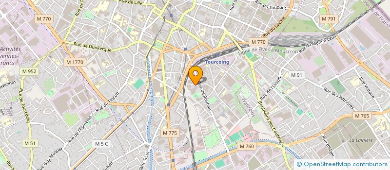 localisation de l'entreprise PREVENT RACK à ARMENTIERES