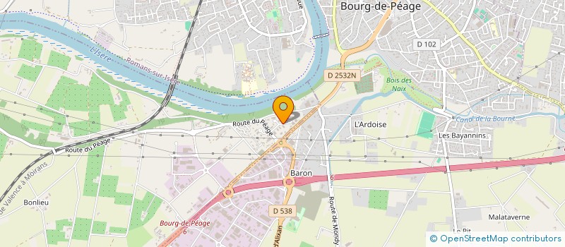 localisation de l'entreprise PREVENT TRANSFORMATION  CHATEAUNEUF-SUR-ISERE