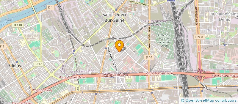 localisation de l'entreprise PREVENTECH à SAINT-OUEN-SUR-SEINE