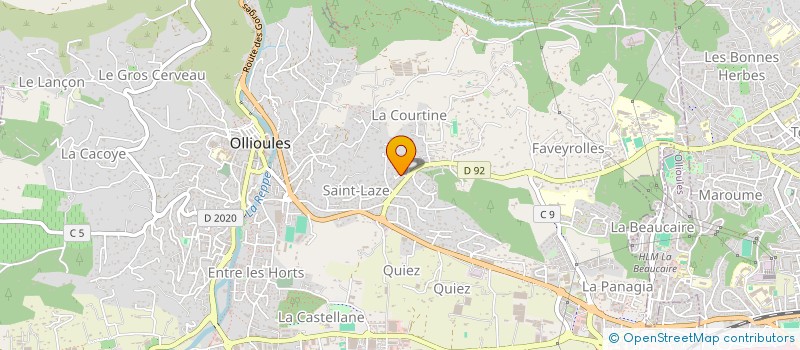localisation de l'entreprise PREVENTION ACCIDENTS INFANTILES & ADULTE à OLLIOULES