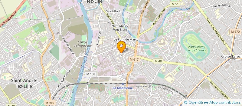 localisation de l'entreprise PREVENTION CULTURE ET FORMATION à MARCQ-EN-BARŒUL