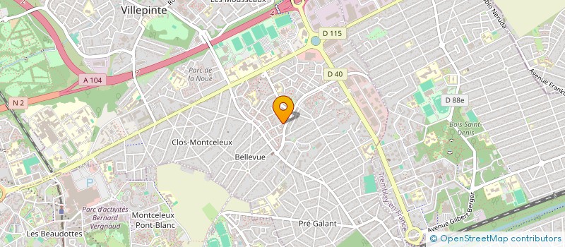 localisation de l'entreprise PREVENTION DES PATHOLOGIES ET PROMOTION DE LA SANTE à VILLEPINTE