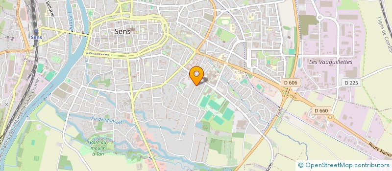 localisation de l'entreprise PREVENTION EDUCATION POUR LA SANTE à SENS
