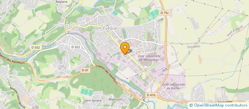 localisation de l'entreprise PREVENTION EN ISERE RHODANIENNE (PREVENIR) à PONT-EVEQUE