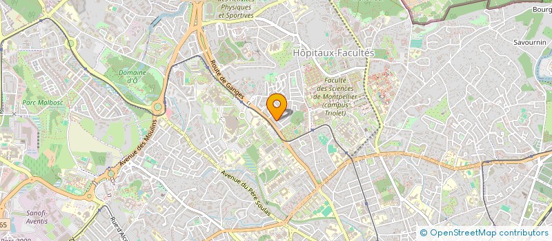 localisation de l'entreprise PREVENTION FORMATION RECHERCHE DOPAGE à MONTPELLIER