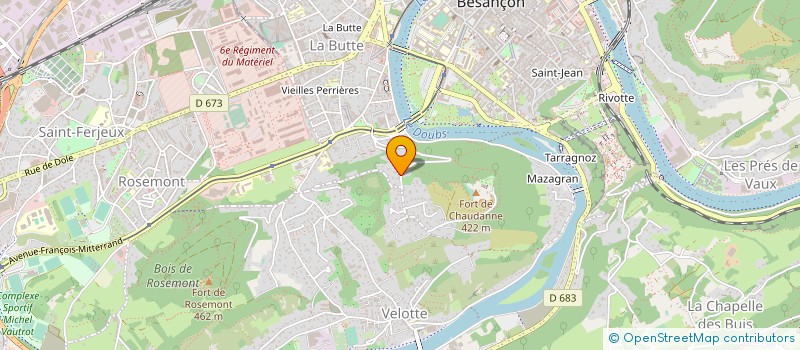 localisation de l'entreprise PREVENTION INCENDIE SURETE MALVEILLANCE SECURITE à BESANCON