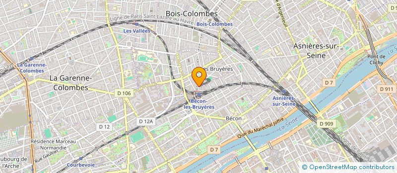 localisation de l'entreprise PREVENTION INONDATION à ASNIERES-SUR-SEINE