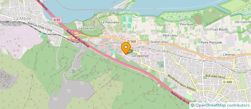 localisation de l'entreprise PREVENTION MEDITERRANEE NORMANDIE  CHATEAUNEUF-LES-MARTIGUES