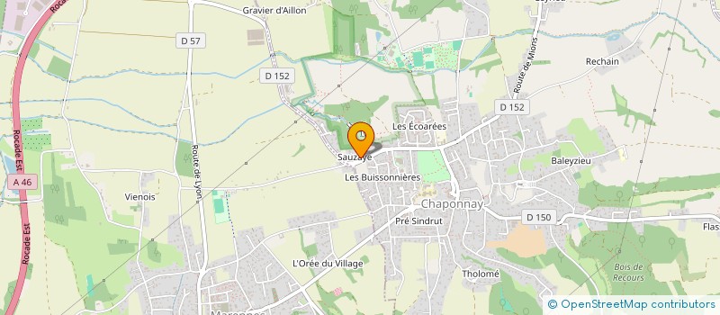 localisation de l'entreprise PREVENTION - PARTENAIRES  CHAPONNAY