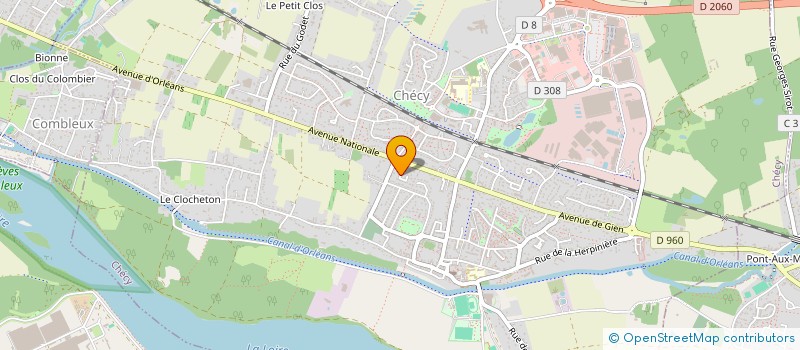 localisation de l'entreprise PREVENTION POUR TOUS à CHECY