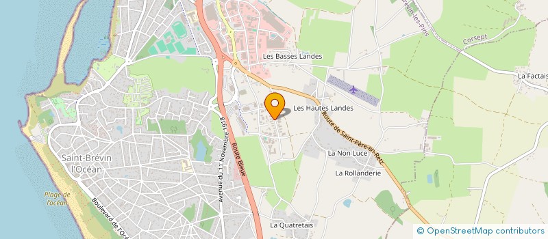 localisation de l'entreprise PREVENTION-PROTECTION-GENERAL-INCENDIE à SAINT-BREVIN-LES-PINS