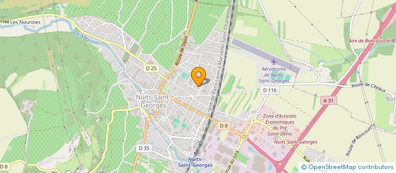 localisation de l'entreprise PREVENTION PROTECTION SECURITE INCENDIE  NUITS-SAINT-GEORGES