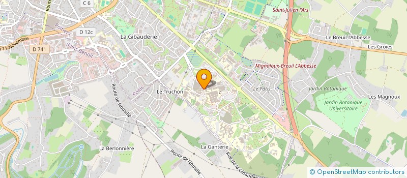 localisation de l'entreprise PREVENTION, RECHERCHE ET ACCOMPAGNEMENT THERAPEUTIQUE EN INSUFFISANCE CARDIAQUE  POITIERS