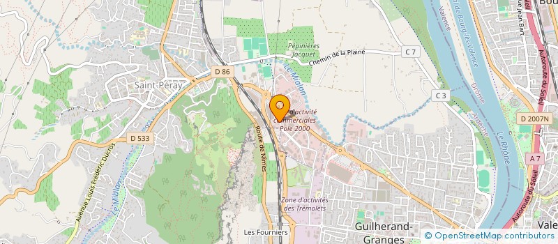 localisation de l'entreprise PREVENTION SECURITE INCENDIE 3 à SAINT-PERAY
