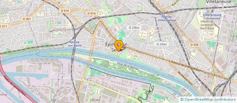 localisation de l'entreprise PREVENTION SOLIDARITE à EPINAY-SUR-SEINE