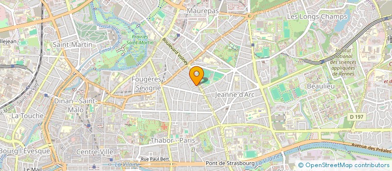 localisation de l'entreprise PREVENTION SPORT SANTE SEVIGNE  RENNES