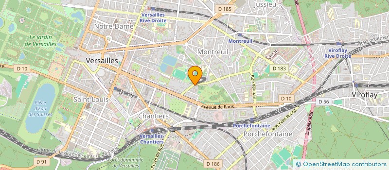 localisation de l'entreprise PREVENTION VERSAILLES SECURITE à VERSAILLES