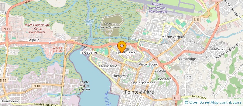 localisation de l'entreprise PREVENTIONNISTES ET HUMANISTES UNITE SOCIALE ET SOLIDAIRE DE GRAND CAMP ABYMES à LES ABYMES