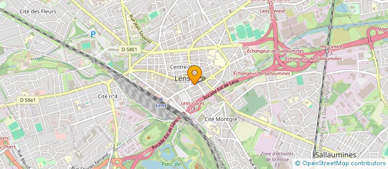 localisation de l'entreprise PREVENTIS à LENS