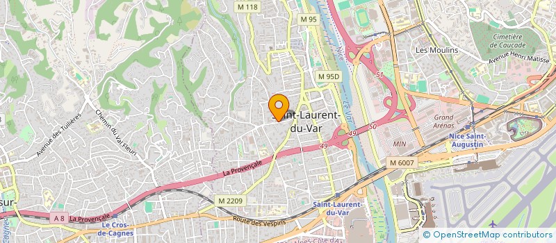 localisation de l'entreprise PREVENTIS à SAINT-LAURENT-DU-VAR
