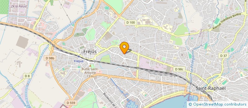 localisation de l'entreprise PREVENTIS SUD à FREJUS