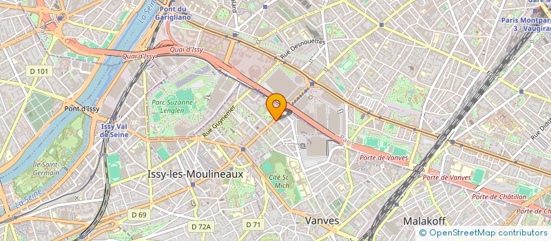 localisation de l'entreprise PREVEO à ISSY-LES-MOULINEAUX