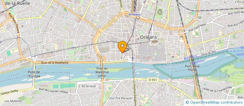 localisation de l'entreprise PREVERAUD DE LA BOUTRESSE GUILLAUME ET CLARISSE  ORLEANS