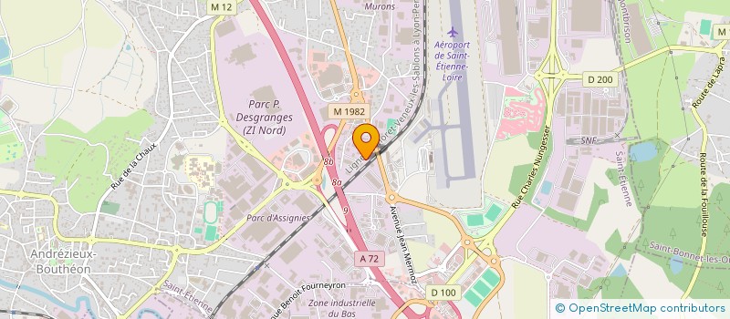 localisation de l'entreprise PREVH CONSEILS  ANDREZIEUX-BOUTHEON