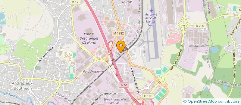 localisation de l'entreprise PREVH GROUP à ANDREZIEUX-BOUTHEON
