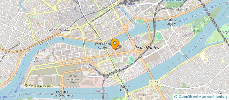 localisation de l'entreprise PREVIA à NANTES