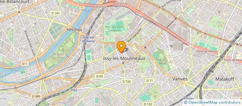 localisation de l'entreprise PREVIEEW à ISSY LES MOULINEAUX