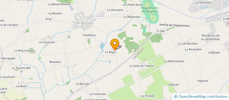 localisation de l'entreprise PREVIKA-FORMATION  LES BRULAIS