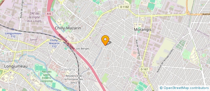 localisation de l'entreprise PREVIMMO à MORANGIS