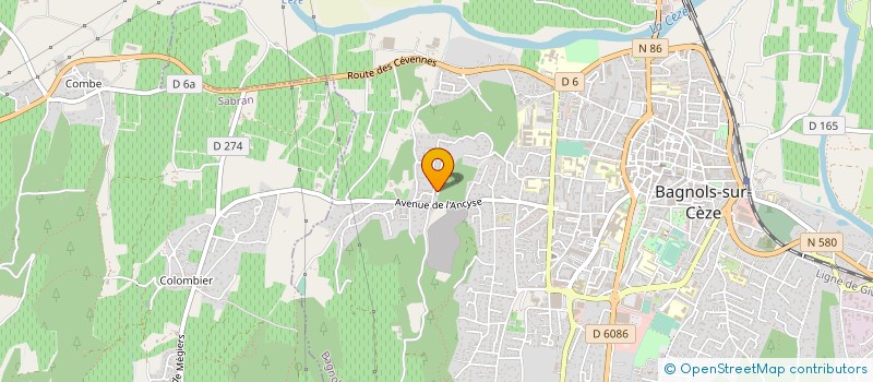 localisation de l'entreprise PREVIMMO30  CHUSCLAN