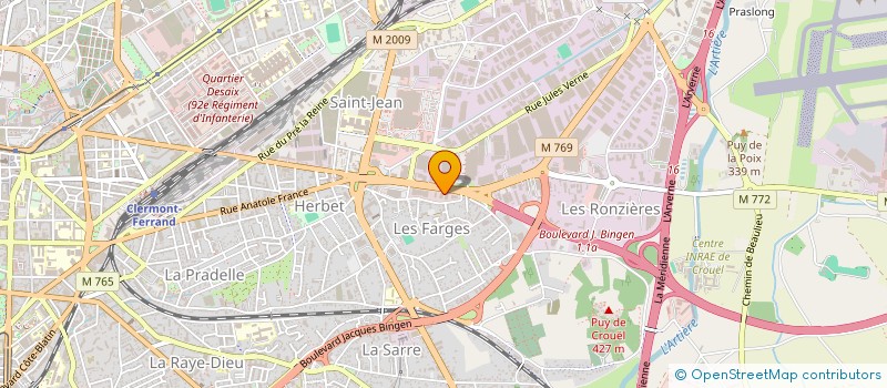 localisation de l'entreprise PREVIS  CLERMONT-FERRAND