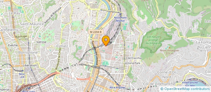 localisation de l'entreprise PREVISUD à NICE