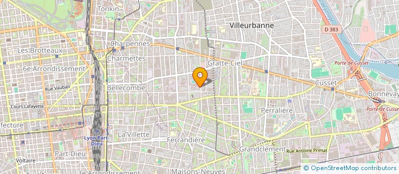 localisation de l'entreprise PREVITAL'INOV  VILLEURBANNE