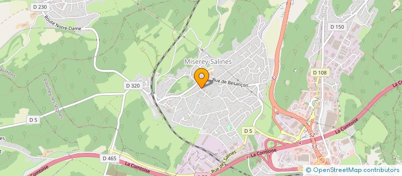 localisation de l'entreprise PREVITALI JOHANNA ET BARRE FLORENT  MISEREY-SALINES