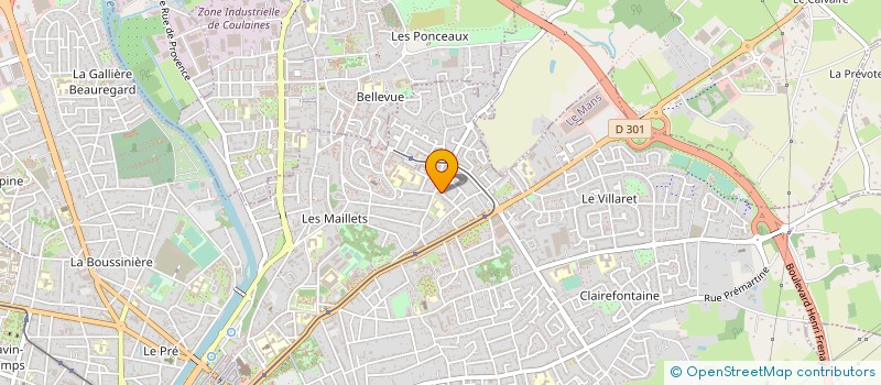 localisation de l'entreprise PREVIUS à LE MANS
