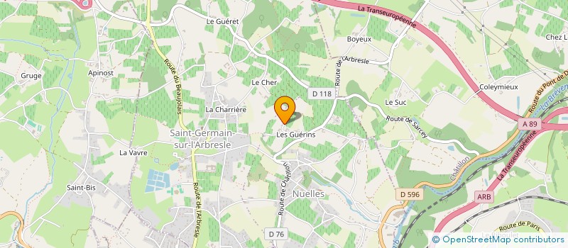 localisation de l'entreprise PREVIZEO  SAINT-GERMAIN-NUELLES